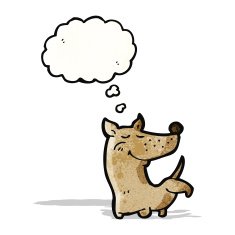 cartoon dog cocking leg