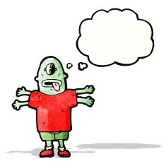 Cartoon monster N58