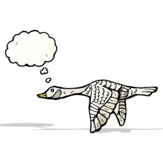 cartoon flying goose N2