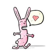 Funny cartoon rabbit N20