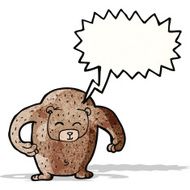 big loud friendly bear cartoon
