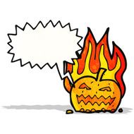 spooky halloween pumpkin cartoon