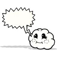 cloud with speech bubble cartoon N2