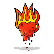 flaming heart cartoon N2