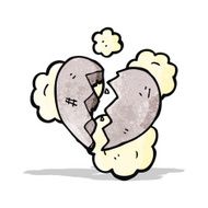 stone heart cartoon