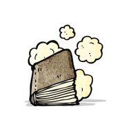 dusty old book cartoon N2