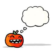cartoon tomato with face