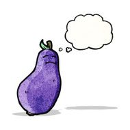 eggplant cartoon character