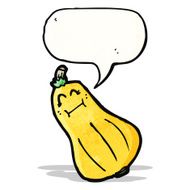 Butternut Squash Cartoon Character N2