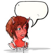 cartoon devil girl N2