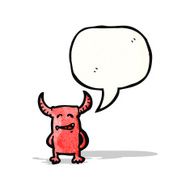 little devil with speech bubble N5