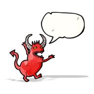 little devil with speech bubble N6