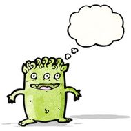 friendly alien cartoon character