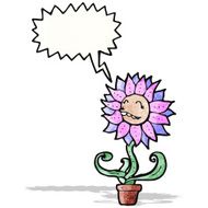 cartoon funny flower N2