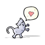 cartoon cat in love N3