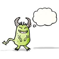 little monster cartoon
