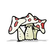 cartoon toadstool N21