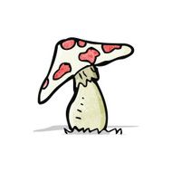 cartoon toadstool N23