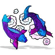koi carp tattoo illustration N2