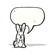 cartoon white rabbit N9