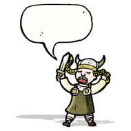 cartoon viking woman N2