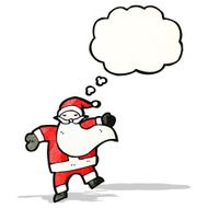 Dancing Santa Cartoon