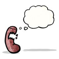 cartoon kidney with thought bubble N3