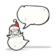 Cartoon Santa Face N3