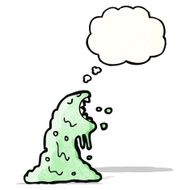 cartoon slime monster N6