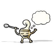 hot soup cartoon character