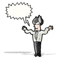 cartoon vampire with speech bubble N151