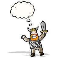 angry viking cartoon character