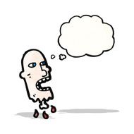 gross severed head cartoon N22