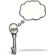 spooky skeleton key cartoon N2