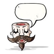 cartoon open minded head