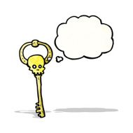 Cartoon Skeleton Key N8
