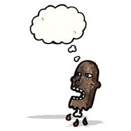 gross severed head cartoon N23