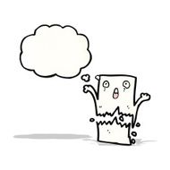 cartoon letter with thought bubble N2
