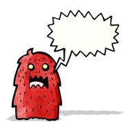 shouting monster cartoon N6