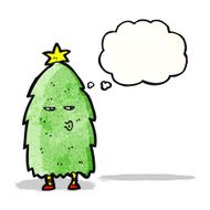 cartoon christmas tree character