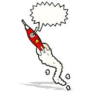 Cartoon Rocket N38