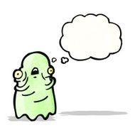 spooky ghost cartoon N19