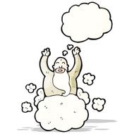 cartoon god on cloud N9