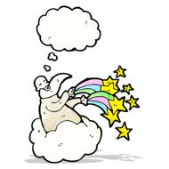 cartoon god on cloud N11