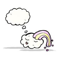 rainbow cloud with thought bubble N2