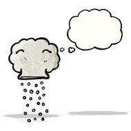 cartoon snow cloud