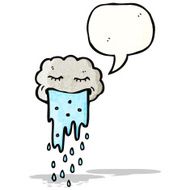 cartoon cloud with speech bubble N42