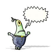 mutant monster man cartoon