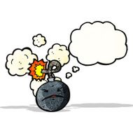 cartoon bomb with face N11