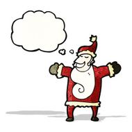 santa claus with thought bubble N2